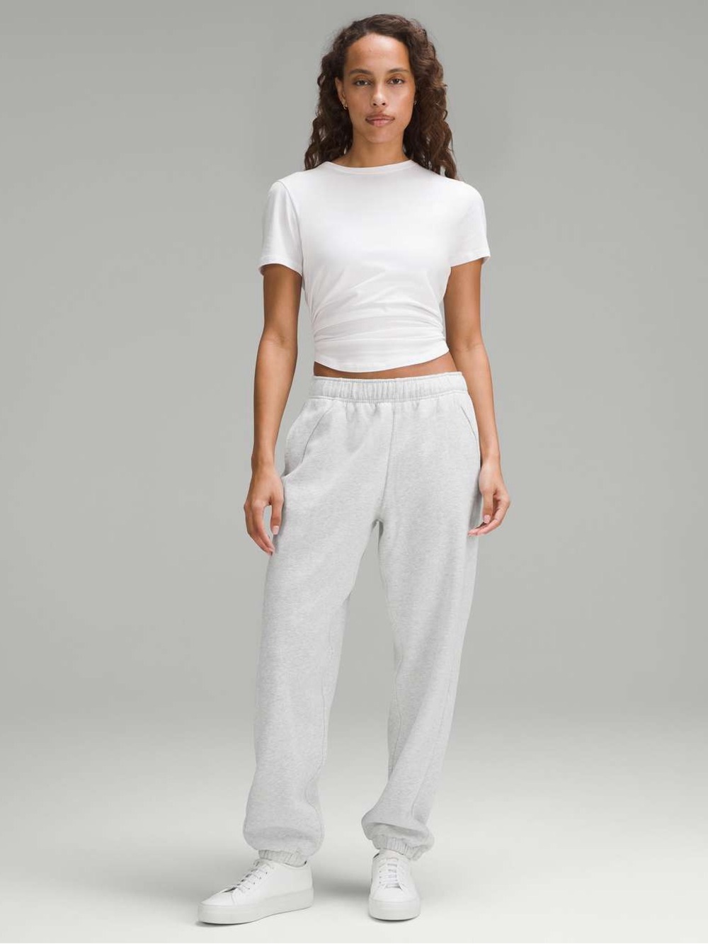 NWT Lululemon Scuba Mid-Rise Oversized Jogger Heathered Core Ultra Grey Small